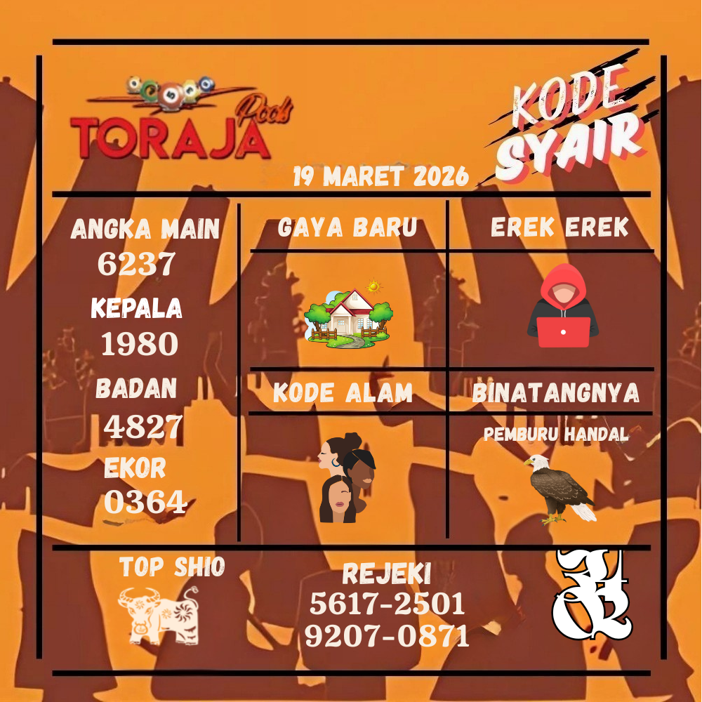 Kode Syair Toraja Pools Maret pools