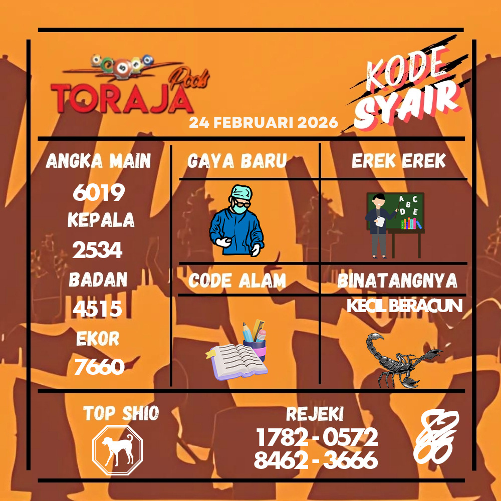 Kode Syair Toraja Pools Februari pools